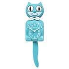 Vibrant Blue Turquoise Kit Cat Clock 15 5  Free Battery Usa Made Kit-cat Klock