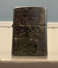 Zippo Windproof Harley Davidson Skull   Crossbones Logo Lighter Used