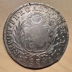 1834 Lima Peru 8 Reales Philippines Countermark Isabella Ii Cleaned Silver