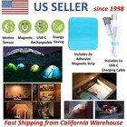 4x  Led Motion Sensor Rechargeable Light Lamp Under Cabinet Closet Kitchen Usb