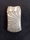 Art Nouveau Match Safe Swirl Pattern Sterling Silver 