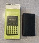 Casio P-811 Pocket Mini Calculator 1976 In Original Box With Case - Untested