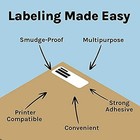 White Sticker Return Address Labels     1 75  X  5      Laser inkjet Compatible       