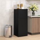 Small Fridge With Freezer  4 Cu Ft Refrigerator With Shelves  Black