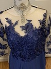 Nwt Lanting Mother Of Bride Womens Pants Palazzo Jumpsuit Navy Nude Illusion 14