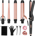 5 In 1 Curling Iron With Interchangeable Ceramic Barrels  0 35 -1 25    Curli   