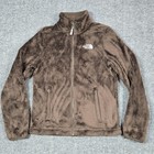The North Face Jacket Womens Small Brown Osito Fleece Full Zip Soft Plush Y2k