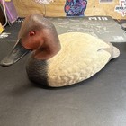American Wildlife Collection Canvasback Duck Wood Decoy 1985 Brown Black Beige
