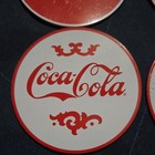 Coca-cola Soda Drink Coasters Set Of 4  Red white  Cork Backing