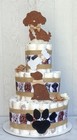 3 Tier Dog Diaper Cake Baby Shower