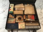 Vtg Ww 2 Era Red Cross Military Field Gear 1st Aid Kit Box Metal  W contents
