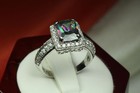 New Sterling Silver 925 Cz Rainbow Mystic Topaz W Accents Ring Sz 5-10