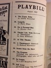 Playbill Noel Coward s Present Laughter At Circle In The Square Theatre Aug 1982