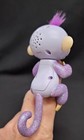 Fingerlings Interactive Baby Monkey Mia With Purple Hair Glitter By Wowwee