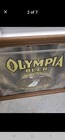 Vintage Olympia Beer Waterfall Trees Served Here Smoked Mirror 27x21 Framed