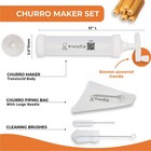 Churro Maker Kit With Booster-powered Handle  Churrera And Piping Bag Helix 