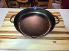 14 In  Commercial Cast Iron Skillet W  Dual Handles Smooth   Seasoned