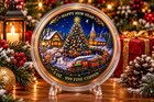 Magical Christmas Santa Sleigh Winter Village 5 Oz  999 Fine Copper Round  New