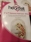Heartfelt Creations 5x7 Gateway Fold Card White  hccb1-495