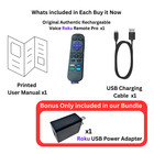 Roku Voice Remote Pro   Rechargeable Voice Remote With Tv Controls  Lost Remote 
