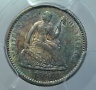 1860 Capped Bust Half Dime  Pcgs Au55  Nicely Toned