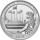 2019-p 5 Oz Burnished Atb American Memorial Park Silver Coin  box  Coa 