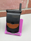 Motorola Startac St7868w Vintage Alltel Black Flip Phone Vintage Woodgrain   Chg
