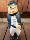 Vintage Hand Carved Wooden Sea Fisherman Sailor Nautical Folk Art  Roughly 6 5   