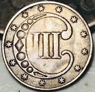 1853 Three Cent Silver Piece Trime 3c Type 1 Ungraded Choice Us Coin Cc23594
