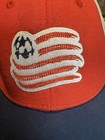 Red New England Revolution Logo Snapback Hat Adidas Mls Osfa