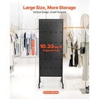 Pegboard Display Stand With 30 Hooks Pegboard Panels Display With Wheels Black