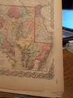 1859 Colton s Delaware   Maryland  Colored 17 5  X 14  Map By Johnson   Browning