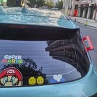 Universal Brick Car Accessories Red Tag Label Funny Decoration Decale Logo Carus