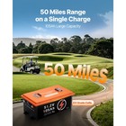48v 105ah Golf Cart Lithium Lifepo4 Battery With 20a Charger Metal Case