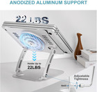 Soporte Para Laptop Con Ventilador Base Para Laptop Comoda Altura Ajustable New