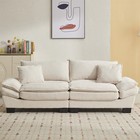 Modern Loveseat Sofa 2-seater Couch Corduroy Upholstered Sofa For Living Room Us