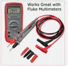 Fluke Compatible Hard Point Test Leads Set For Multimeter Meter Probe