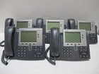 Lot Of 5 Cisco 7942 Cp-7942g Ip Business Voip Phone Telephone With Stand