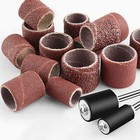 80 - 600 Grit Sanding Bands Drum Sleeve Rotary Tool Kit For Dremel Accessories