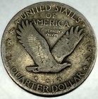 1929-p Standing Liberty Silver Quarter Fn Fine 25c Coin Free Shipping -4546