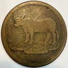 W c  Johnston Cattle Exchange Saloon Pictorial Sweetwater  Texas Trade Token