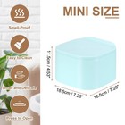 Mini Trash Cans  0 8 Gallon Press Type Small Desktop Trash Can  Nordic Blue