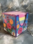 Vtg Htf Purple 90s Rose   Butterfly Lisa Frank Stationery Cube Notepad  read 