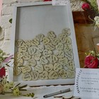 Ginger Ray Wedding Guest Book Alternative Drop Top Frame 70 Hearts New Open Box