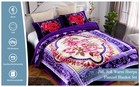 Sherpa Flannel Blanket  3-ply Fleece Blanket With 2 Pillow Shs- Soft