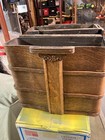 6 Vintage  Treadle  White Sewing Machine Cabinet  Wood Drawers  Frames