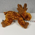 Dan Dee Unisex Plush Moose Lying Down 15  Brown Stuffed Animal Holiday Decor