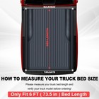Hard Tri-fold Tonneau Cover Fits 2005-2015 Tacoma With 6ft  73 5in  Truck Bed