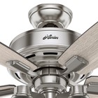 Hunter Fan 52 In Brushed Nickel Indoor Ceiling Fan With Light Kit And Pull Chain