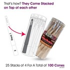 Kashmir Pre Rolled Cones Natural Rolling Paper King Size Cones W filter 100 Pack